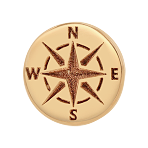 Zoë Chicco 14k Rose Gold Itty Bitty Compass