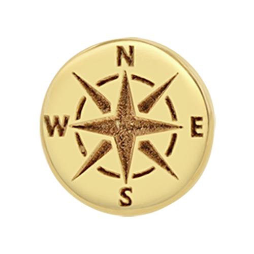 Zoë Chicco 14k Yellow Gold Itty Bitty Compass