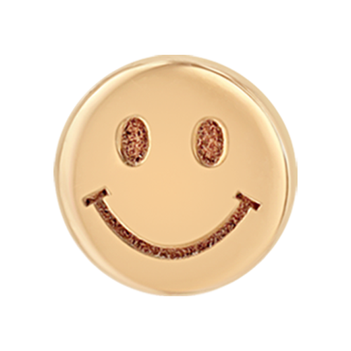 Itty Bitty Rose Gold Smiley Face