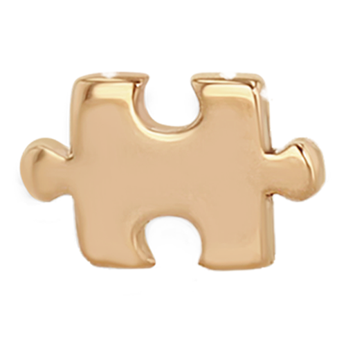 Zoë Chicco 14k Rose Gold Itty Bitty Puzzle Piece