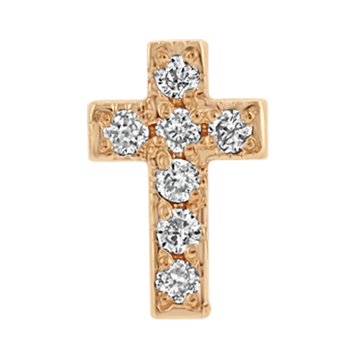 Itty Bitty Pavé Diamond Cross