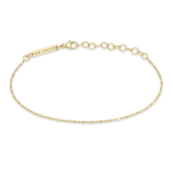 Zoë Chicco 14k Gold Tube Bar Chain Bracelet