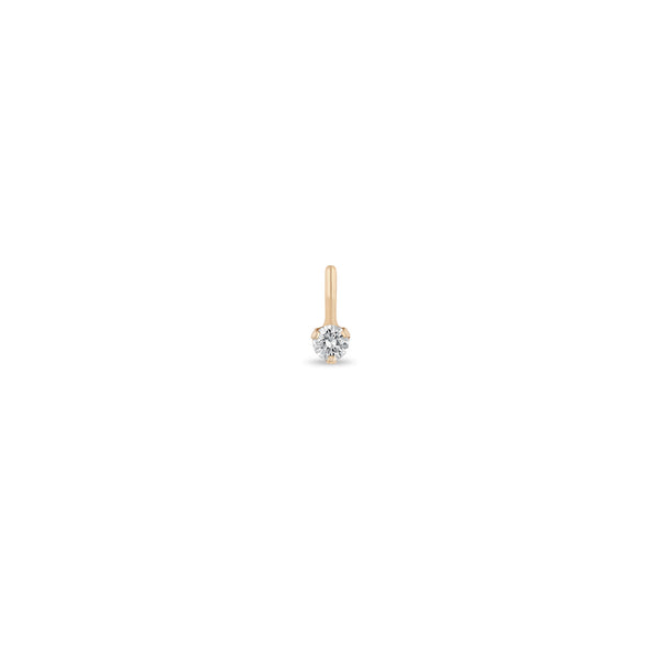 Zoë Chicco 14k Gold Prong Diamond Charm Pendant