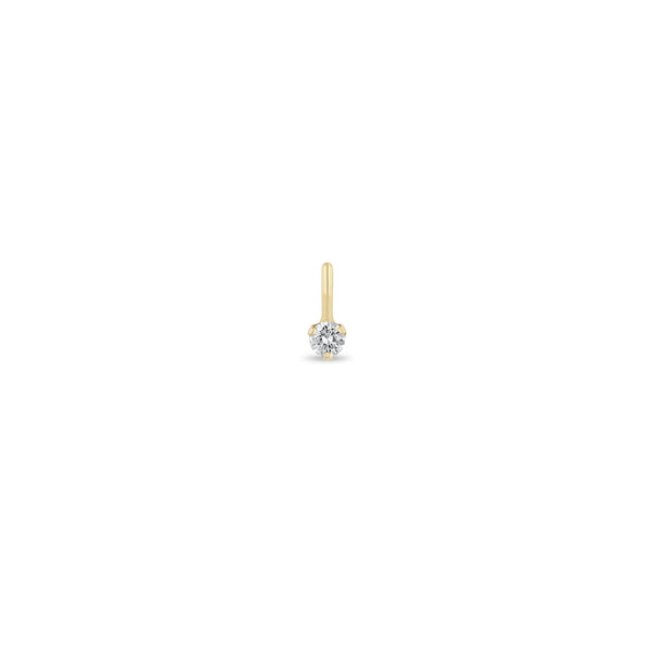 Zoë Chicco 14k Gold Prong Diamond Charm Pendant