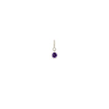 Zoë Chicco 14k Gold Amethyst Spring Ring Charm Pendant