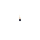 Zoë Chicco 14k Rose Gold Blue Sapphire Charm Pendant | September Birthstone