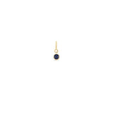 Zoë Chicco 14k Yellow Gold Blue Sapphire Charm Pendant | September Birthstone