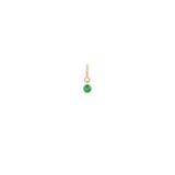 Zoe Chicco 14k Rose Gold Emerald Spring Ring Charm Pendant