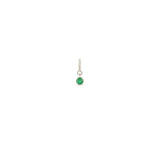 Zoe Chicco 14k White Gold Emerald Spring Ring Charm Pendant