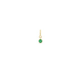 Zoe Chicco 14k Yellow Gold Emerald Spring Ring Charm Pendant