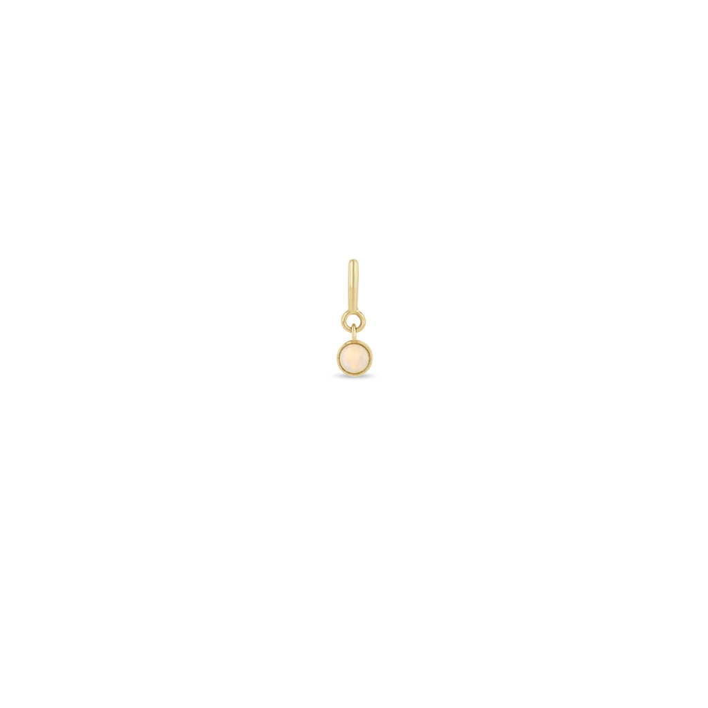 Zoë Chicco 14k Gold Opal Spring Ring Charm Pendant | October Birthstone