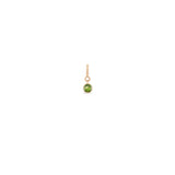Zoë Chicco 14k Gold Peridot Spring Ring Charm Pendant | August Birthstone