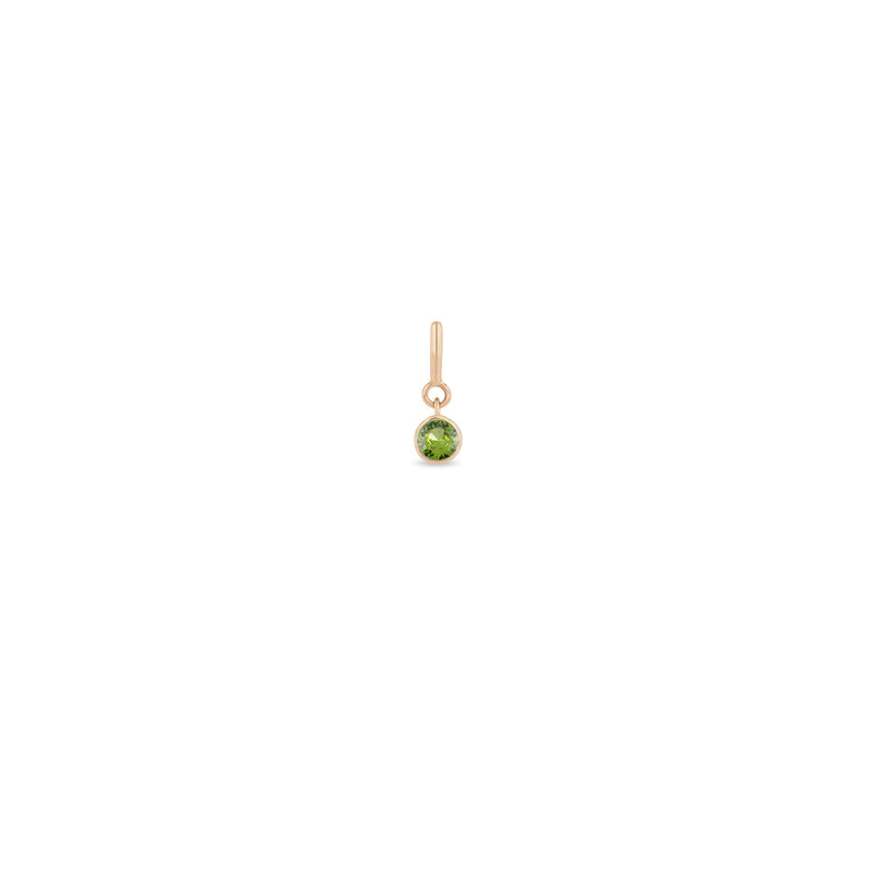 Zoë Chicco 14k Gold Peridot Spring Ring Charm Pendant | August Birthstone