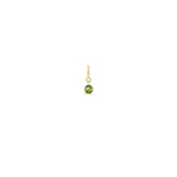 Zoë Chicco 14k Gold Peridot Spring Ring Charm Pendant | August Birthstone