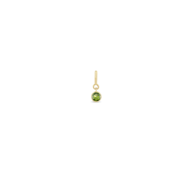 Zoë Chicco 14k Gold Peridot Spring Ring Charm Pendant | August Birthstone