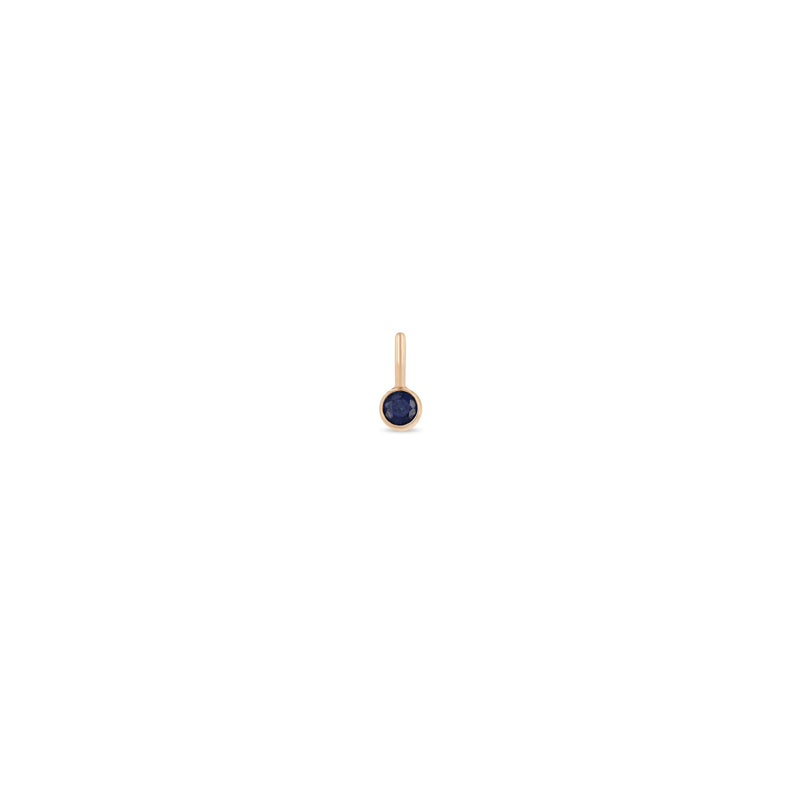 Zoë Chicco 14k Rose Gold Blue Sapphire Charm Pendant | September Birthstone