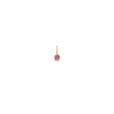 Zoë Chicco 14k Gold Pink Sapphire Bezel Charm Pendant