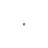 Zoë Chicco 14k Gold Pink Sapphire Bezel Charm Pendant