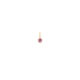 Zoë Chicco 14k Gold Pink Sapphire Bezel Charm Pendant