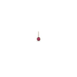 Zoë Chicco 14k Gold Ruby Charm Pendant | July Birthstone
