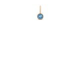 Zoë Chicco 14k Rose Gold Aquamarine Charm Pendant | March Birthstone