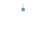 Zoë Chicco 14k Yellow Gold Aquamarine Charm Pendant | March Birthstone