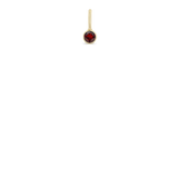 Zoë Chicco 14k Yellow Gold Garnet Charm Pendant | January Birthstone