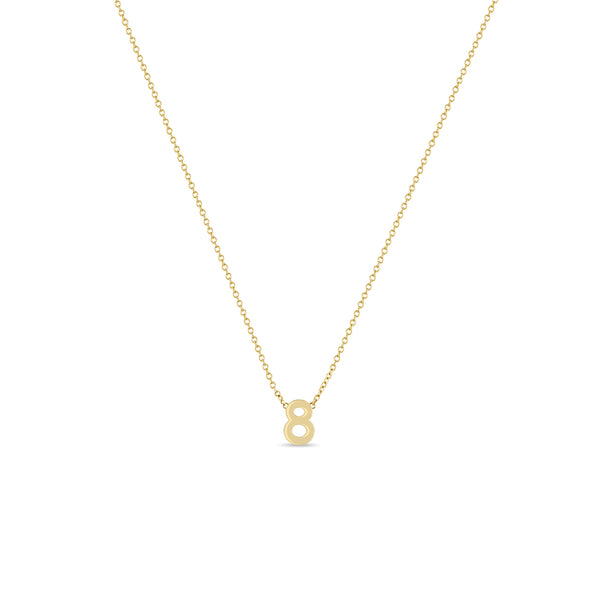 Zoë Chicco 14k Gold Number "8" Necklace