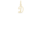 Zoë Chicco 14k Gold Script Letter D Spring Ring Charm Pendant