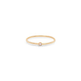 Zoë Chicco 14k Rose Gold Tiny Opal Bezel Ring