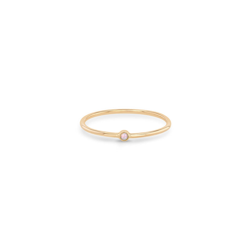 Zoë Chicco 14k Rose Gold Tiny Opal Bezel Ring