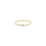 Zoë Chicco 14k Yellow Gold Tiny Opal Bezel Ring