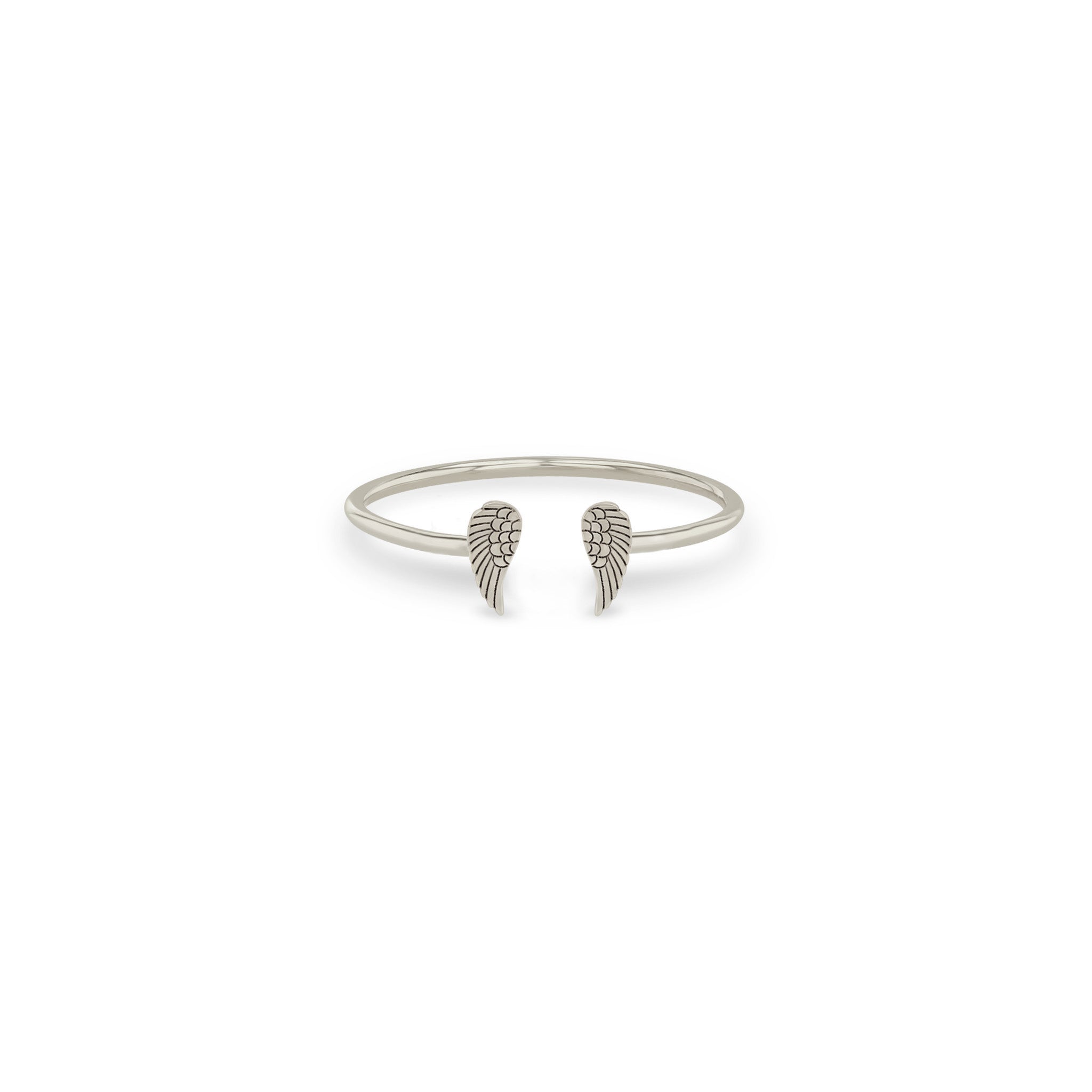 Zoë Chicco 14k Gold Itty Bitty Angel Wing Open Ring