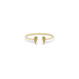 Zoë Chicco 14k Gold Itty Bitty Angel Wing Open Ring