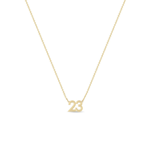 Zoë Chicco 14k Gold Number "23" Necklace