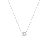 Zoë Chicco 14k Gold Number "83" with Diamond Bezel Necklace