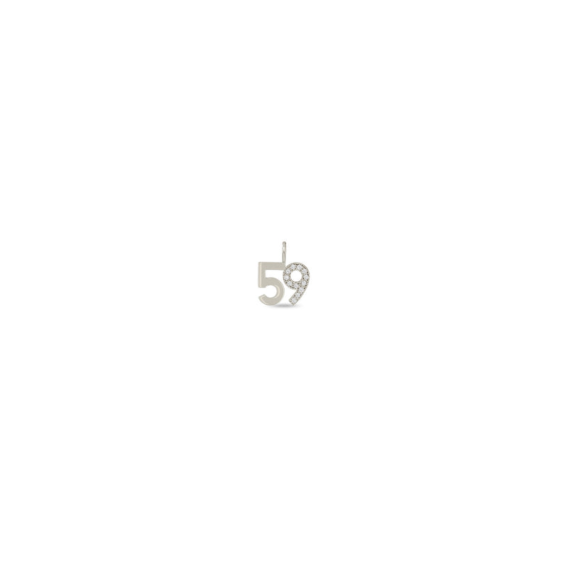 Zoë Chicco 14k Gold Pavé Diamond Number "59" Charm Pendant