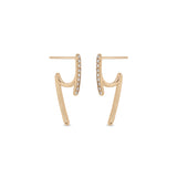 Zoë Chicco 14k Gold & Pavé Diamond Talon Earrings