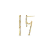 Zoë Chicco 14k Gold Pavé Diamond Talon Earrings