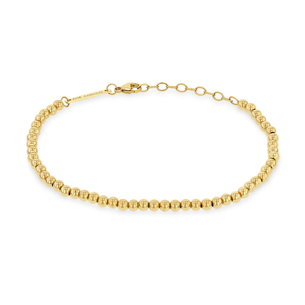 Zoë Chicco 14k Small Gold Bead Bracelet