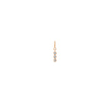 Zoë Chicco 14k Gold 3 Vertical Diamond Bezel Spring Ring Charm Pendant