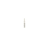 Zoë Chicco 14k Gold 3 Vertical Diamond Bezel Spring Ring Charm Pendant
