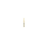 Zoë Chicco 14k Gold 3 Vertical Diamond Bezel Spring Ring Charm Pendant