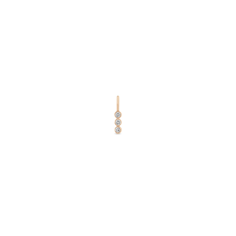 Zoë Chicco 14k Gold 3 Vertical Diamond Bezel Charm Pendant