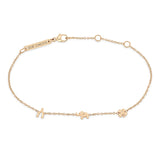 Zoë Chicco 14k Gold Itty Bitty Luck Symbols Station Bracelet