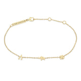 Zoë Chicco 14k Gold Itty Bitty Luck Symbols Station Bracelet