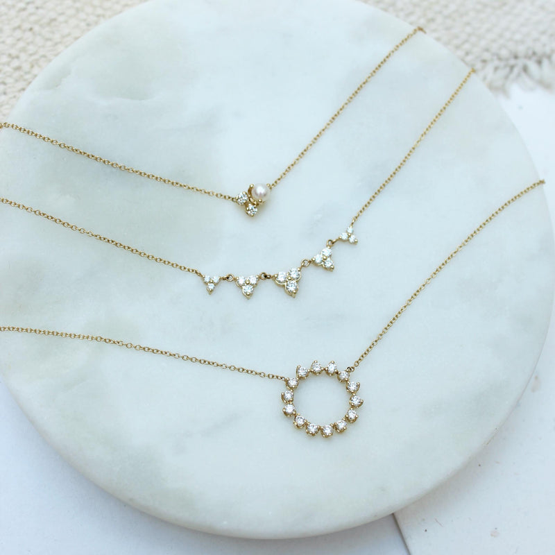 Linked Circles Necklace in Sterling Silver Connected Circles Necklace  Interlocking Rings Eternity Necklace Mother Daughter Necklace - Etsy