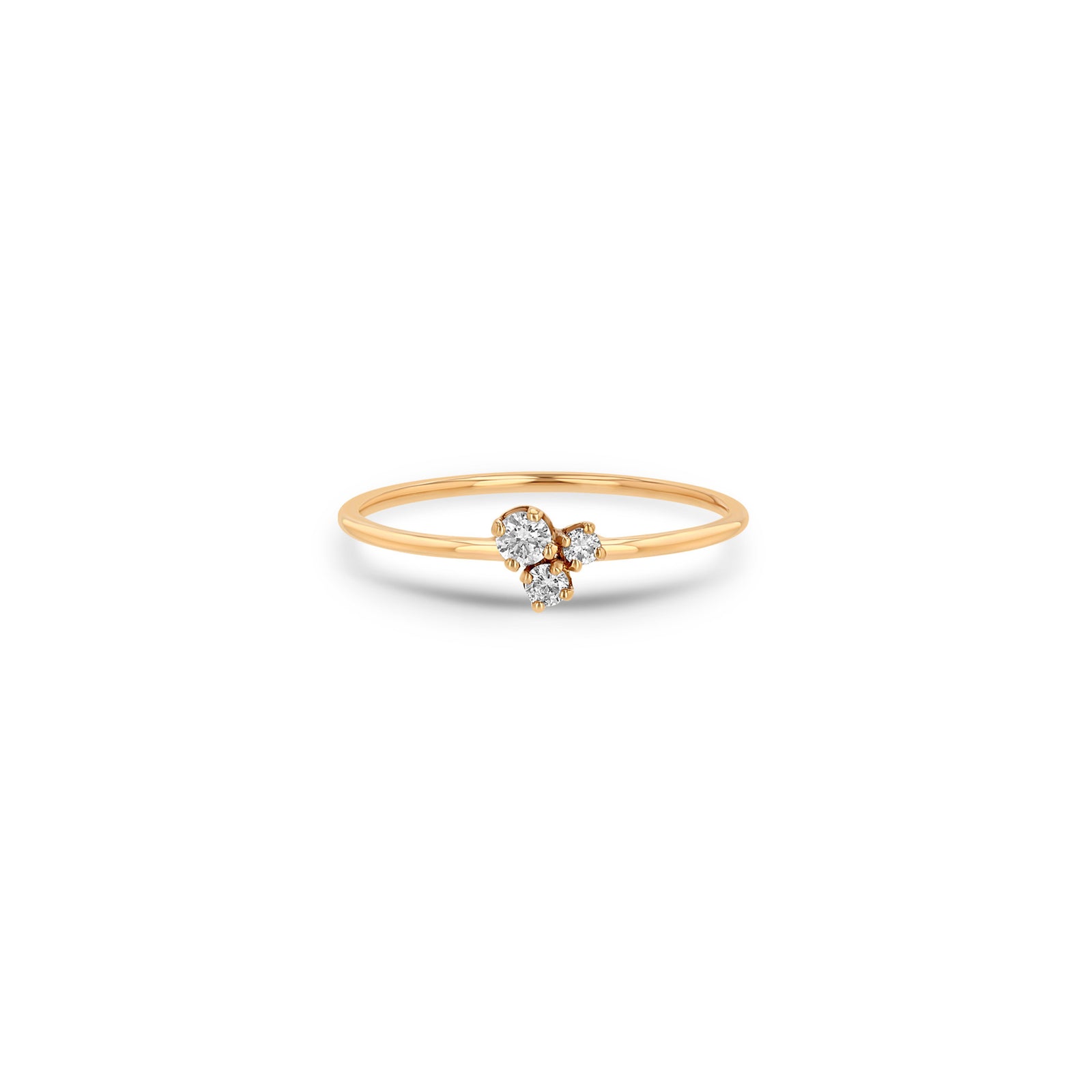 Zoë Chicco 14k Gold Mixed Prong Diamond Trio Ring – ZOË CHICCO