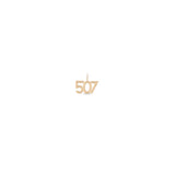 Zoë Chicco 14k Gold Custom Number "507" Spring Ring Charm Pendant