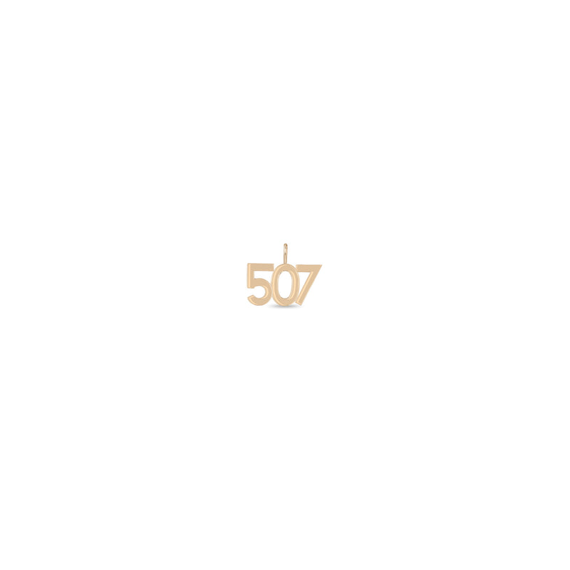 Zoë Chicco 14k Gold Custom Number "507" Charm Pendant